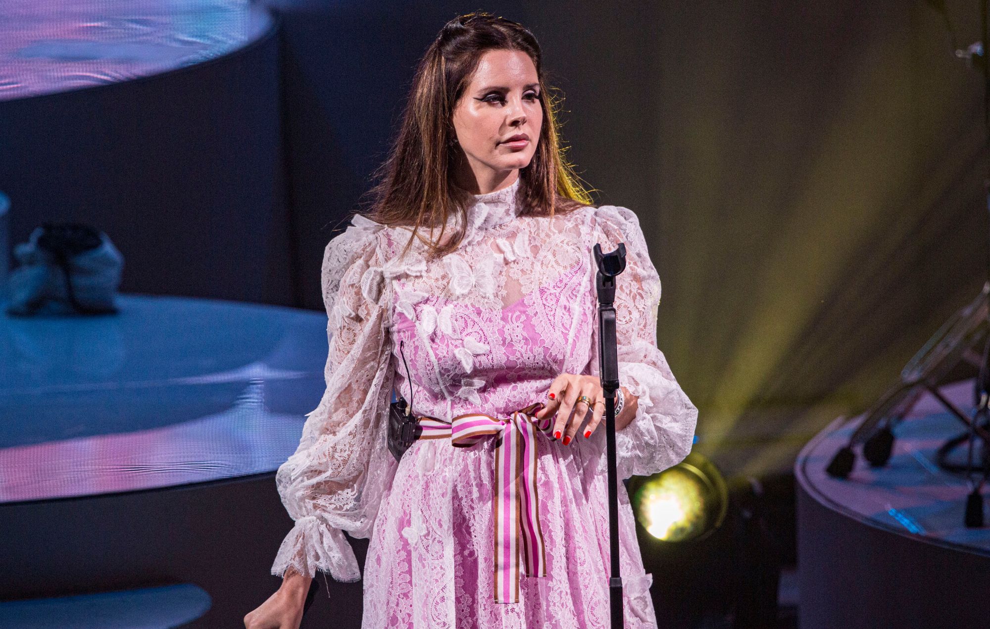 Lana Del Rey performing live onstage