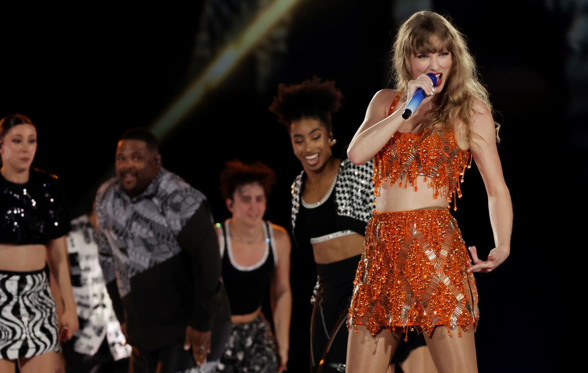 Taylor Swift performs during 