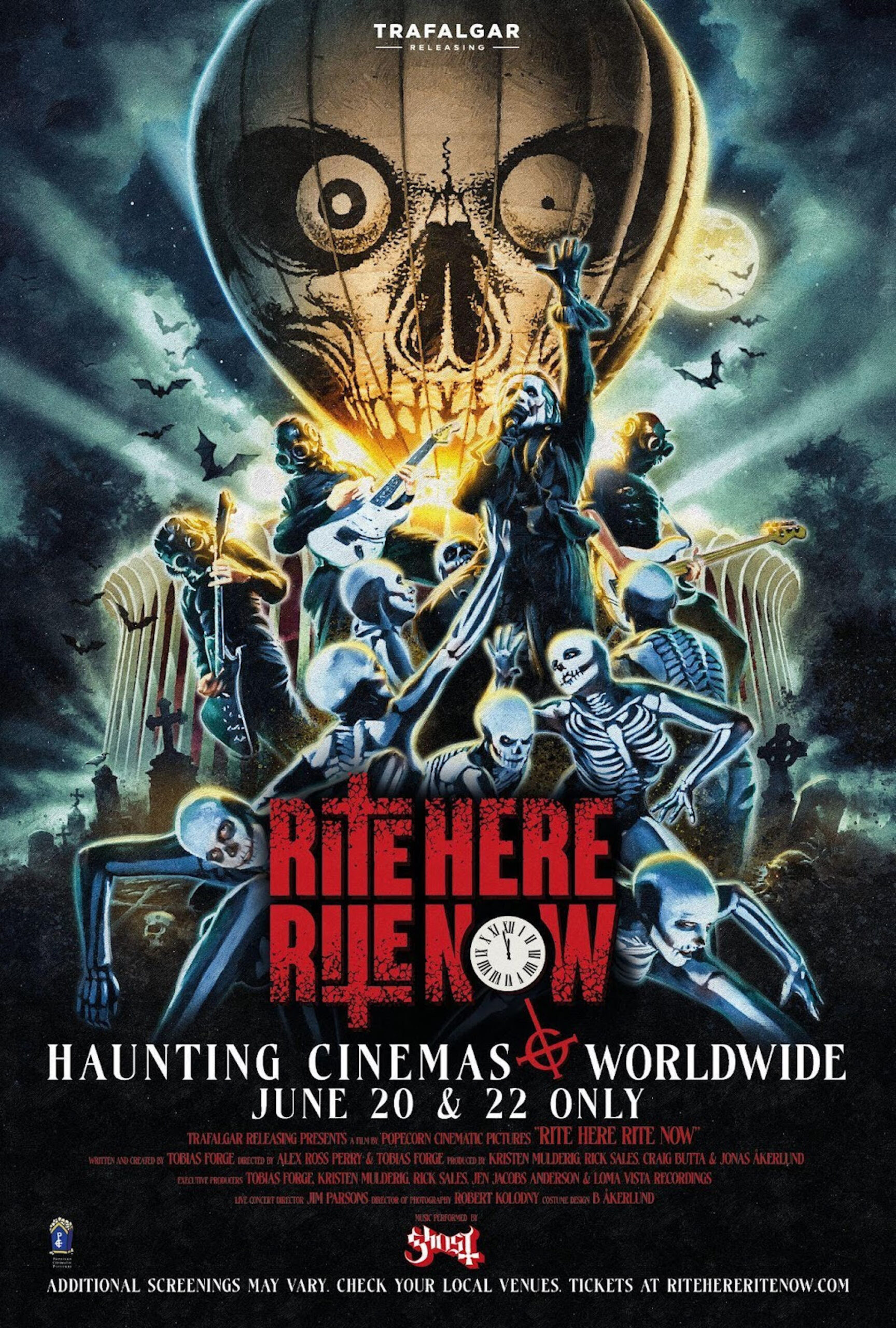 Ghost 'Rite Here Rite Now' film poster