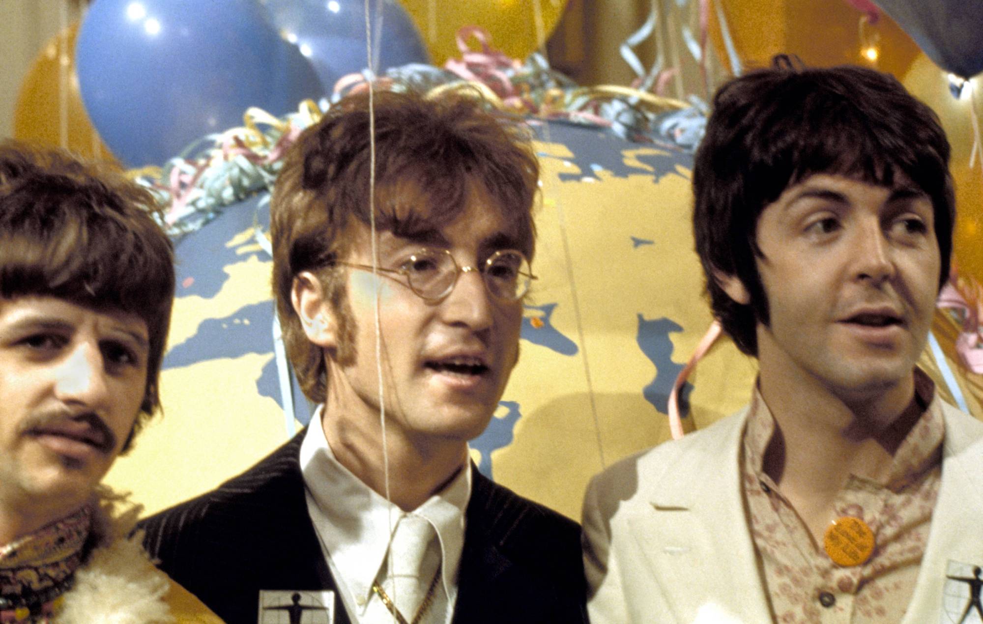 L-R. Ringo Starr, John Lennon, Paul McCartney