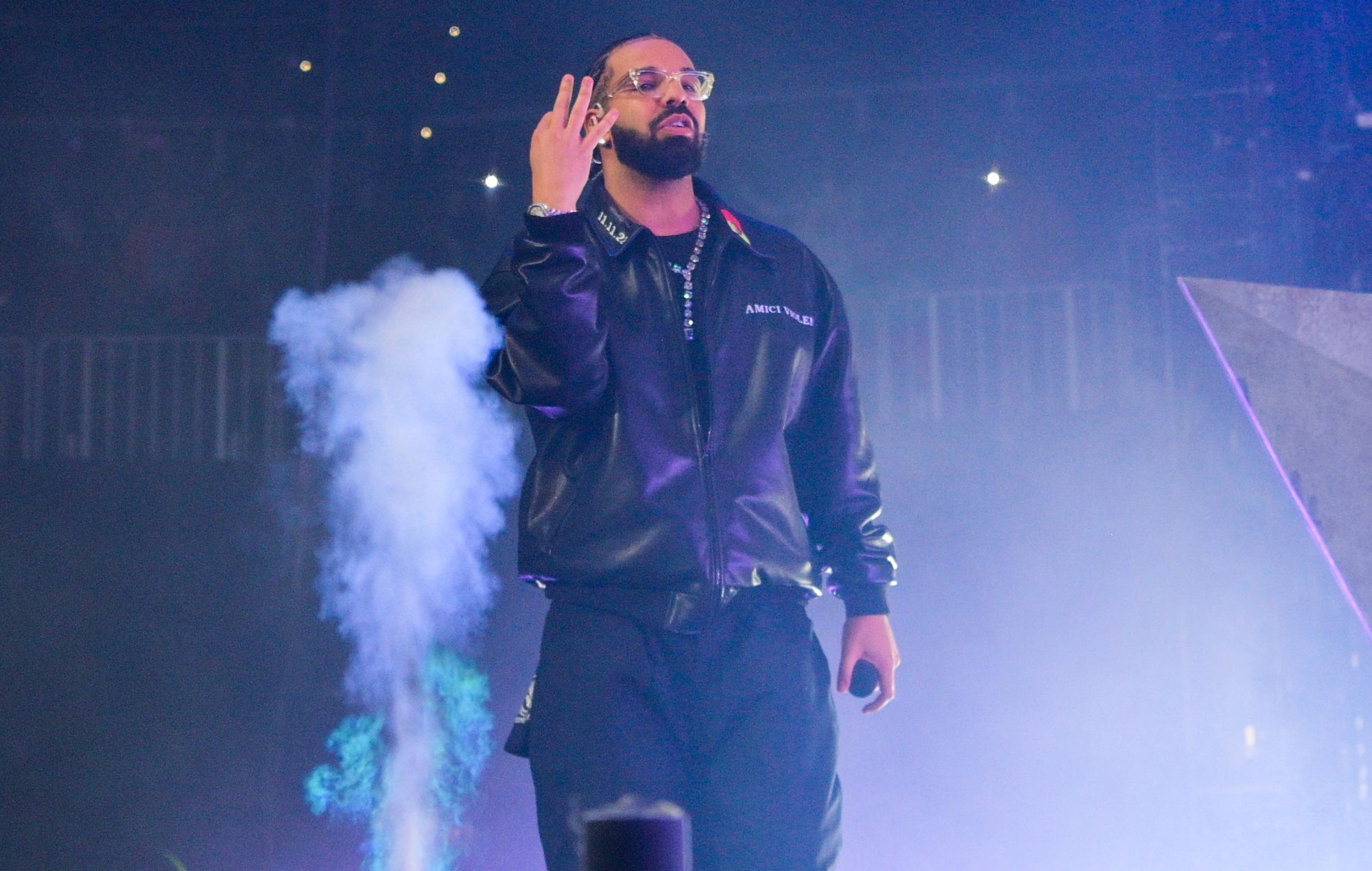 Drake performs onstage