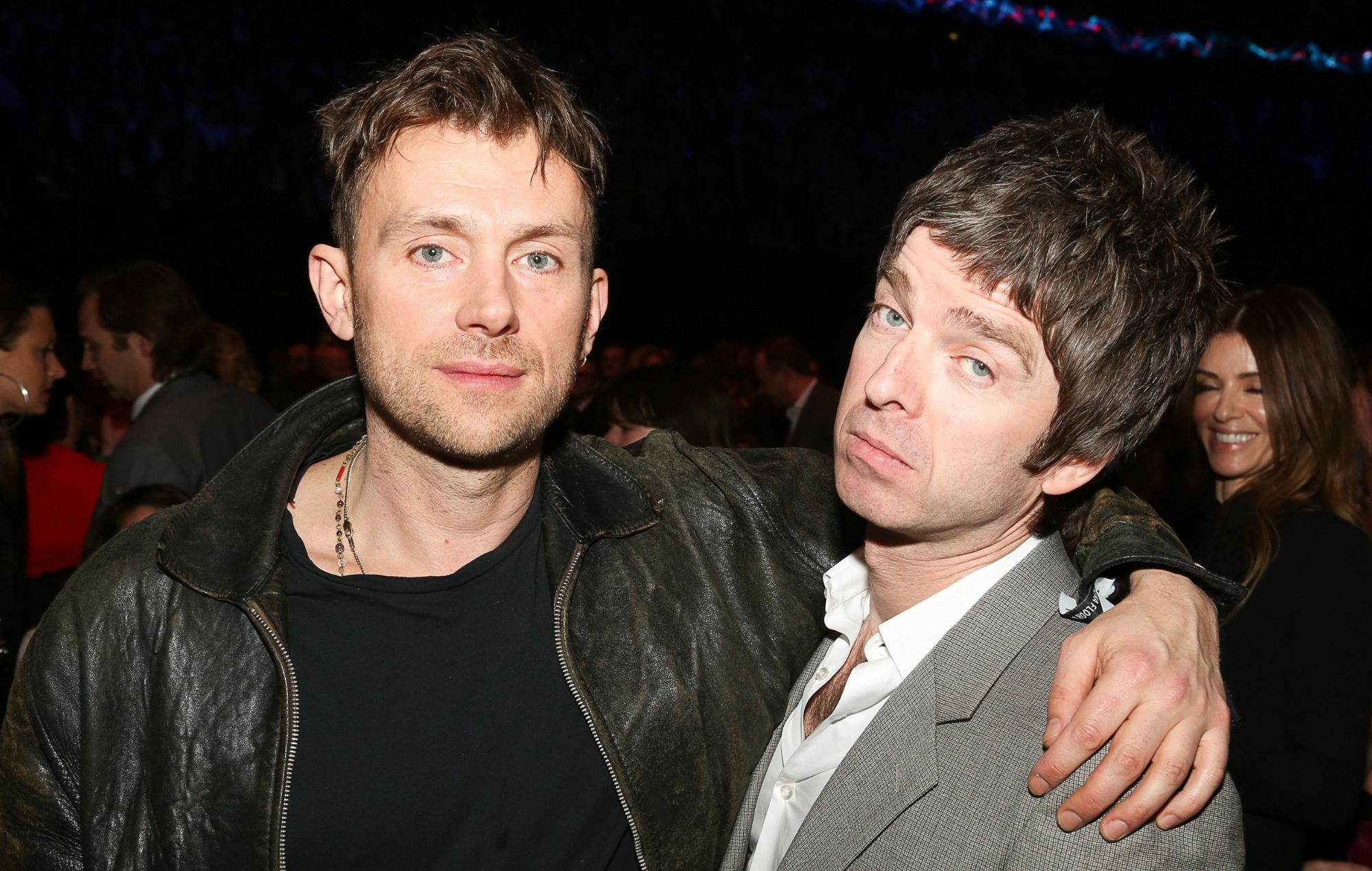 Damon Albarn and Noel Gallagher during The BRIT Awards 2013