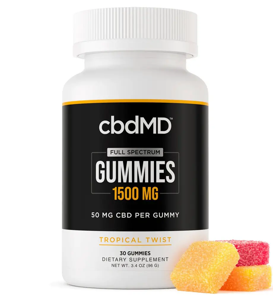 cbdMD, Tropical Twist Gummies