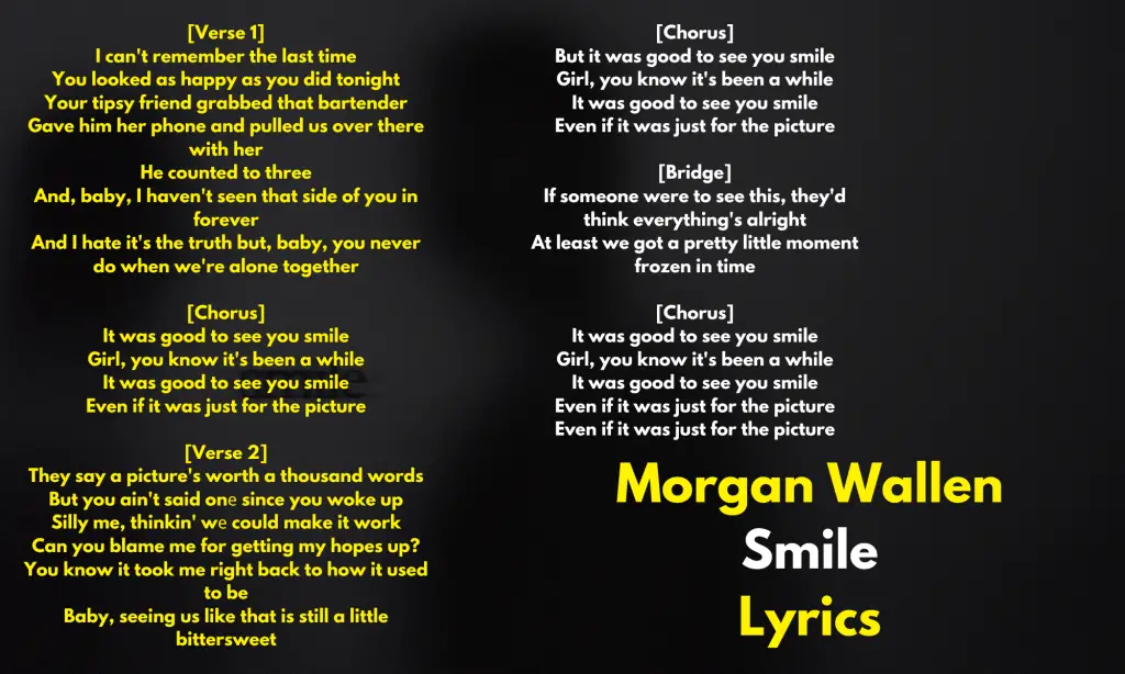 Morgan Wallen Smile Lyrics