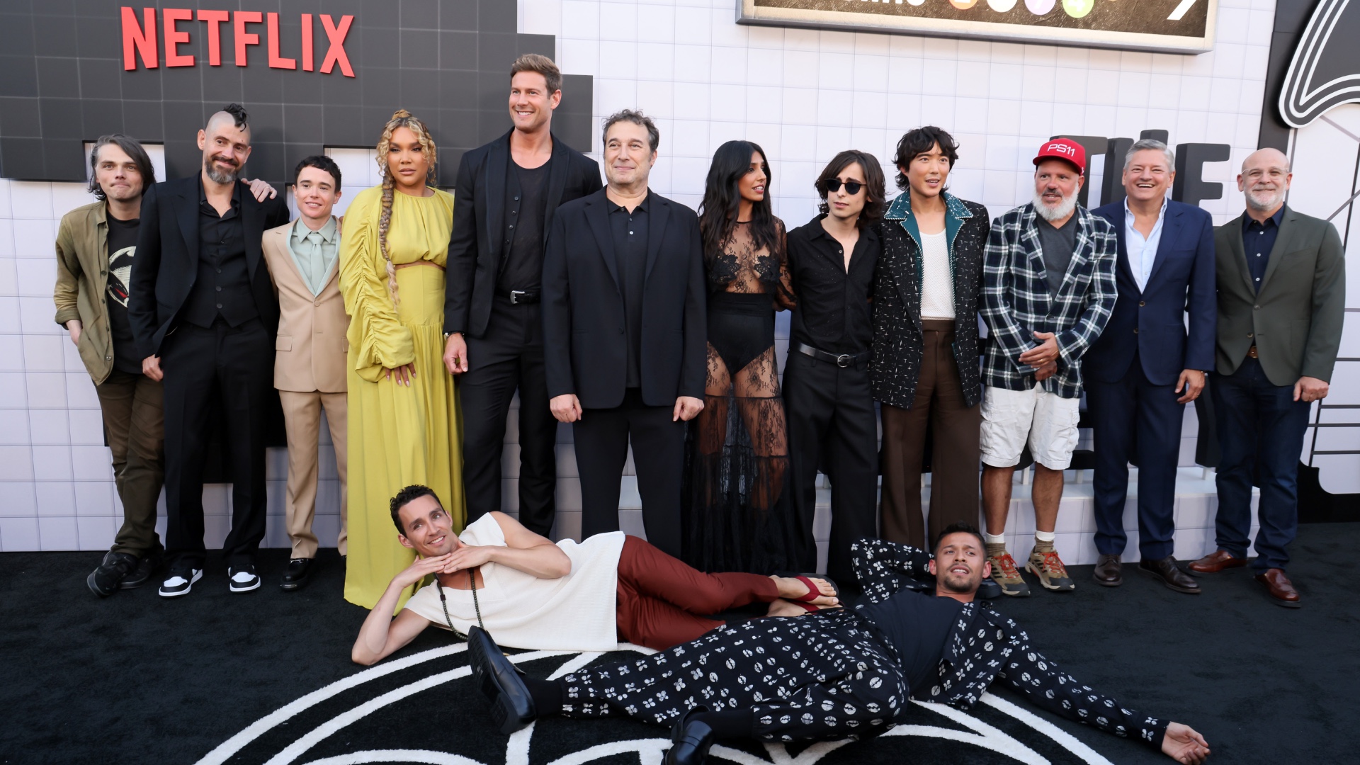 'The Umbrella Academy' cast, creators and Netflix executives at the Season 4 premiere in August 2024. CREDIT: Rodin Eckenroth/Getty Images for Netflix.