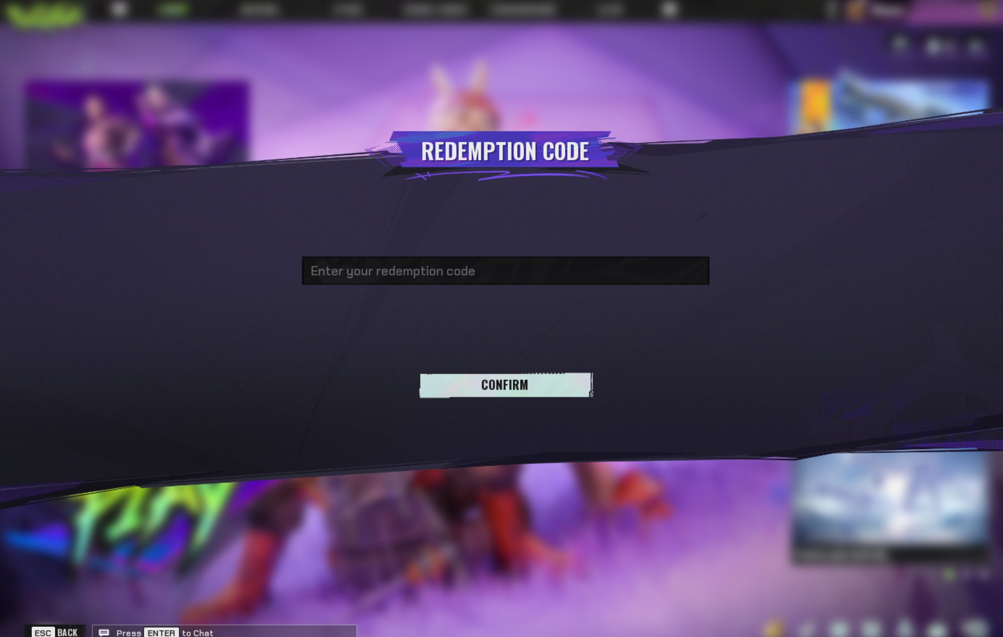 Fragpunk Codes: The Redemption Code option can be seen