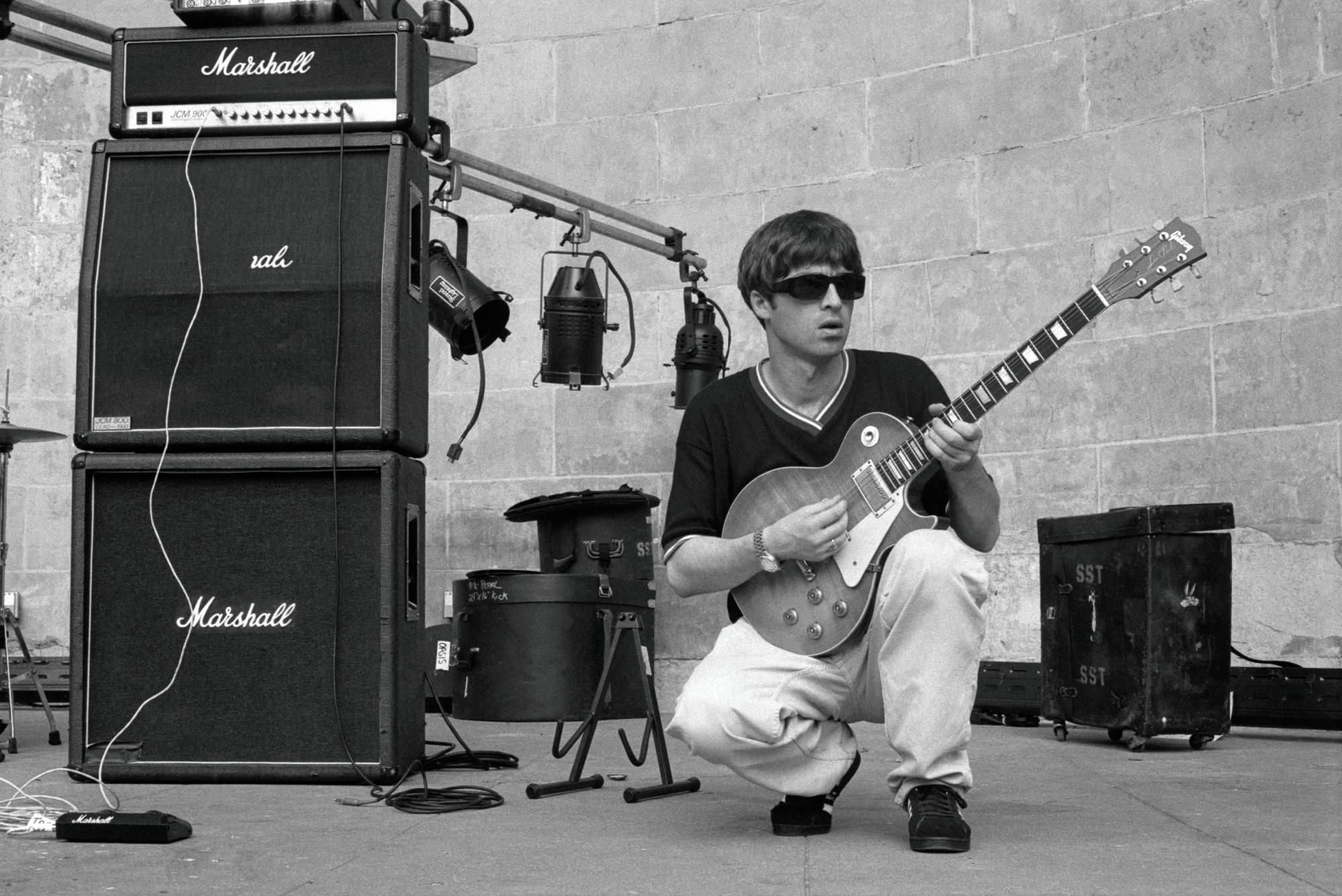 Oasis from 'Roll With It: Oasis in Photographs 1994–2002'. Credit: Tom Sheehan