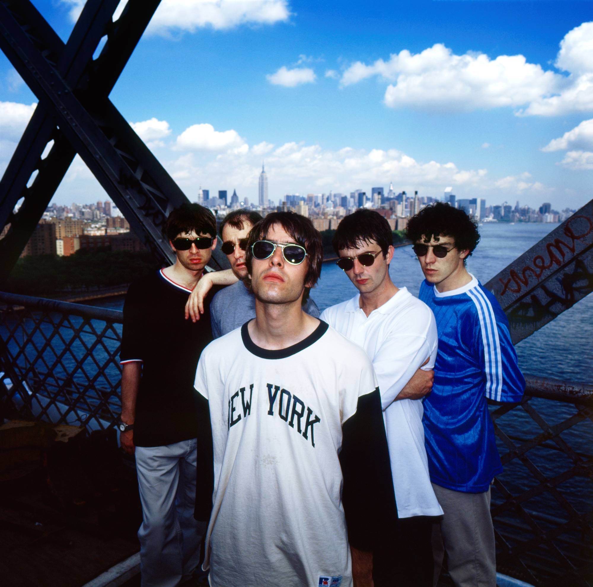 Oasis from 'Roll With It: Oasis in Photographs 1994–2002'. Credit: Tom Sheehan