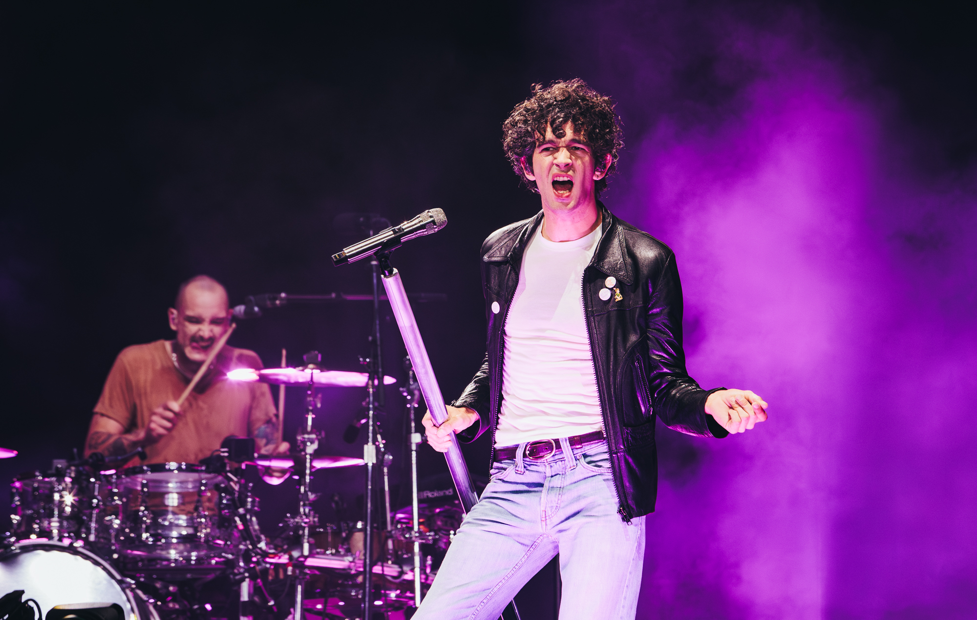 The 1975 performing at Glastonbury 2025, photo by Andy Ford