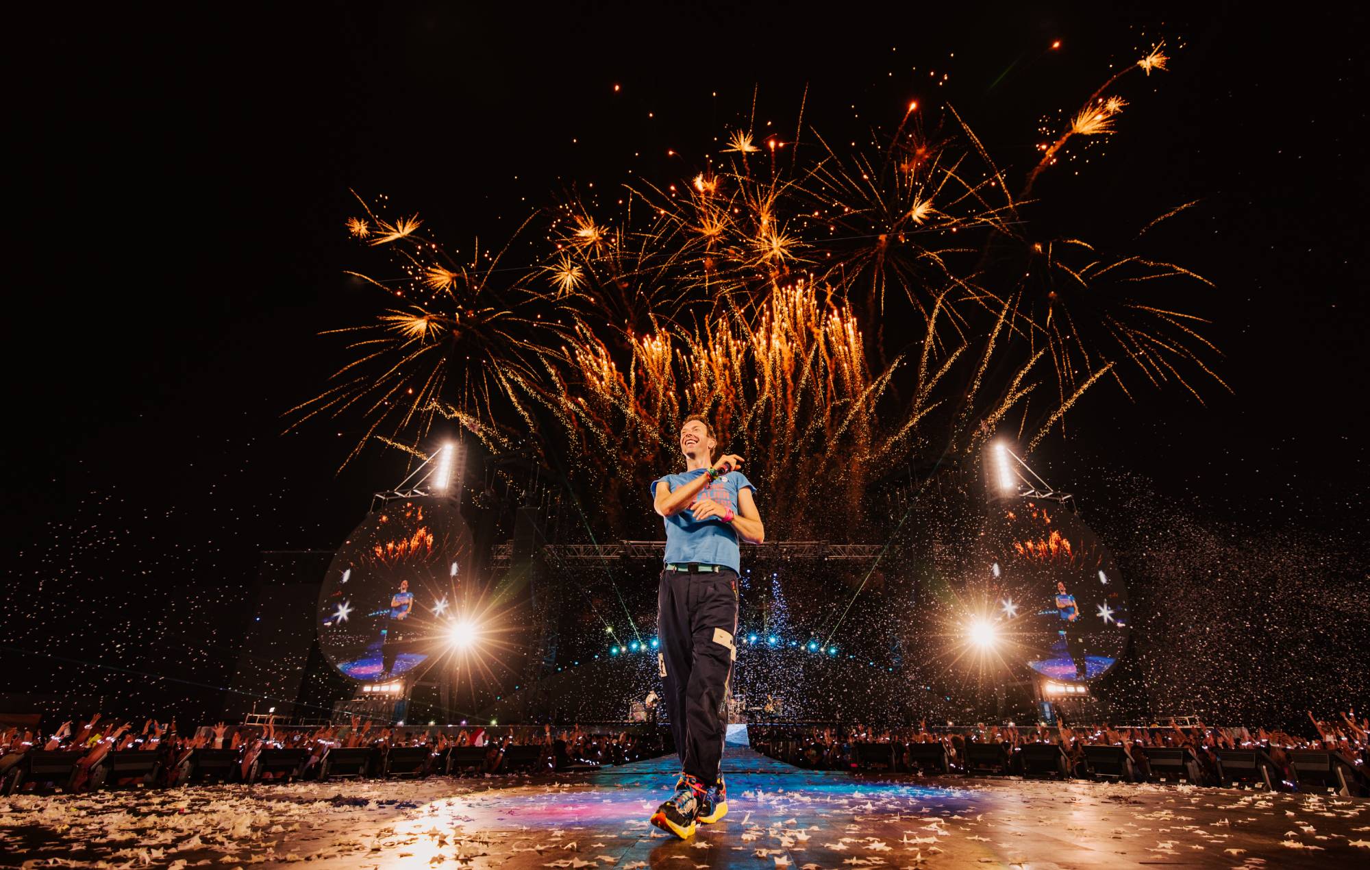 Coldplay live, 2025. Credit: Anna Lee